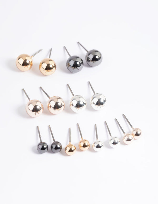 20 to 24 Pcs Ball stud earrings, Ball studs, Dot studs,Dot stud earrin –  Puritybeads